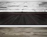 Individual rustic digital wood floors with baseboards overlays clipart