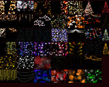 40 Christmas Bokeh Overlays