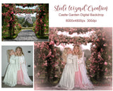 Princess Castle Spring Backdrop