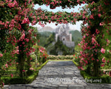Princess Castle Spring Backdrop