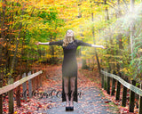 Autumn Trees Paths Digital Backdrops