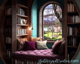 Book Nook Digital Backdrop