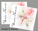 Watercolor Floral 20oz Skinny Tumbler Design - Straight and Tapered