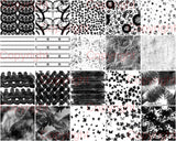Black and White Digital Printable Paper Seamless Pattern