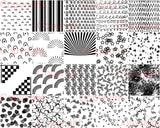 Black and White Digital Printable Paper Seamless Pattern