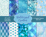 Winter Blue Digital Paper