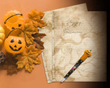 Printable Vintage Halloween Stationery Paper