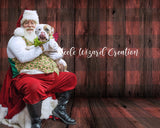 Buffalo Plaid Wood Backdrops & Card Set