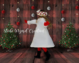 Buffalo Plaid Wood Backdrops & Card Set