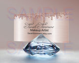 Business Card Diamond Mockup