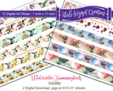 Hummingbird Digital Printable Art Strips