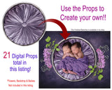 Childrens Newborns DIGITAL Photography Props