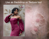 MiniDrops - Flowers on White