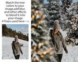 Snowy Christmas Trees Set 2