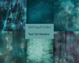 Teal Old Masters Digital Backdrops