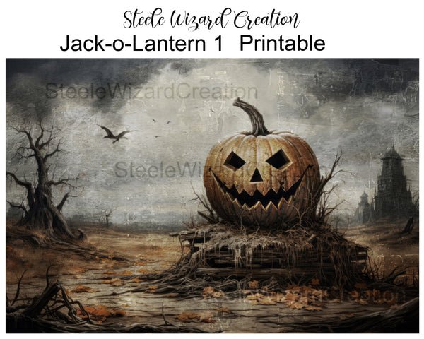 Jack-o-Lantern 1 Printable Art Download