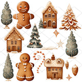 Gingerbread Village Clipart