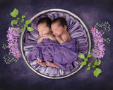 Newborn Digital Backdrop purple Lilac Flowers