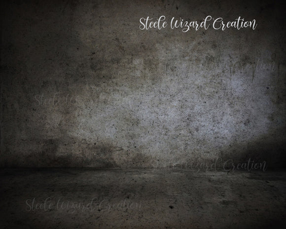 Concrete Room Grunge Digital Backdrop