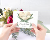 Watercolor Eucalyptus & Greenery Leaves With Gold Foil