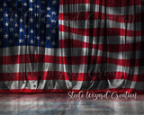 USA Flag Patriotic Backdrop