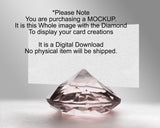 Business Card Diamond Mockup