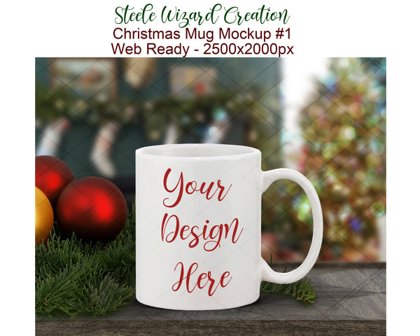 Christmas Mug Mock Up