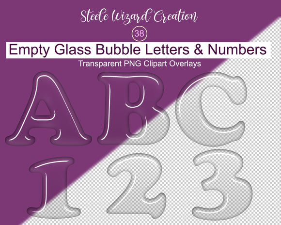 Glass Letters, Glass Globe Letters, Alphabet Clipart