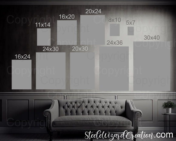 Display Guide Wall Display Guide, Portrait Mockup 4 – Steele Wizard Creation